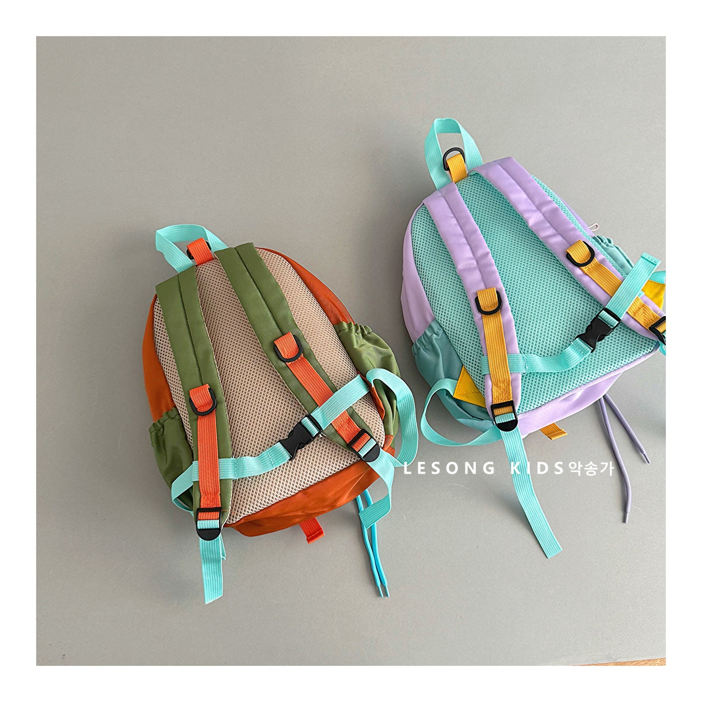 バックパック ベビーキッズリュック バックパック カラーブロック 鞄 バッグ【mh0011822】
