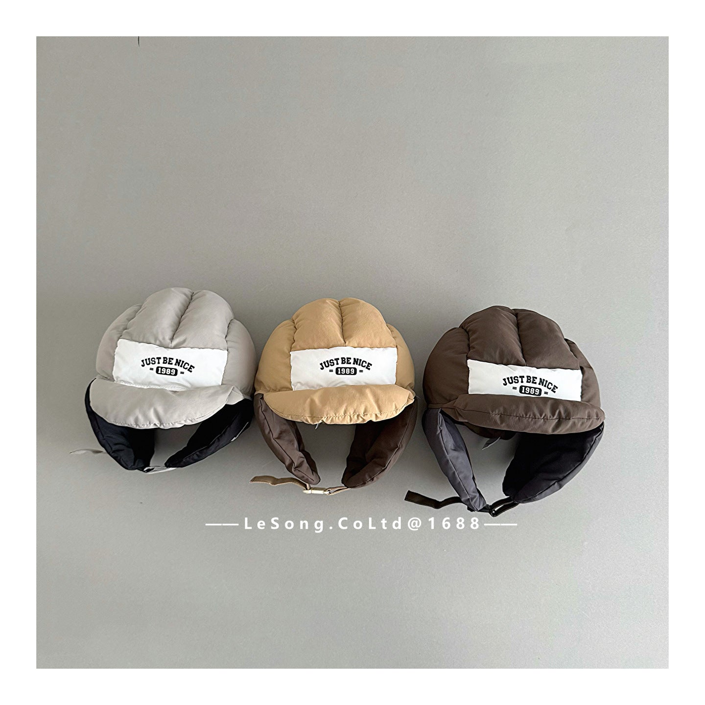 ベビー用帽子 キッズ帽子 耳当て付き 中綿 防寒 スキー帽 フライトハット【mh0011824】