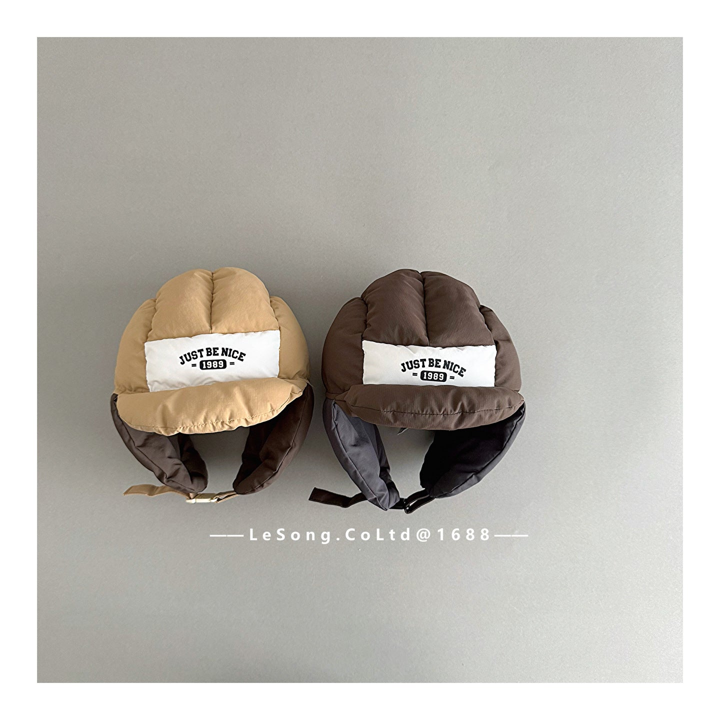 ベビー用帽子 キッズ帽子 耳当て付き 中綿 防寒 スキー帽 フライトハット【mh0011824】