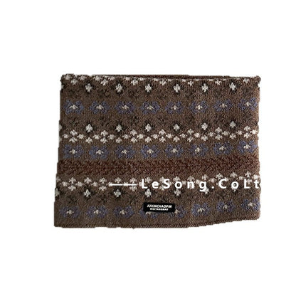 ネックウォーマー キッズネックウォーマー ジャカード マフラー スカーフ【mh0011844】