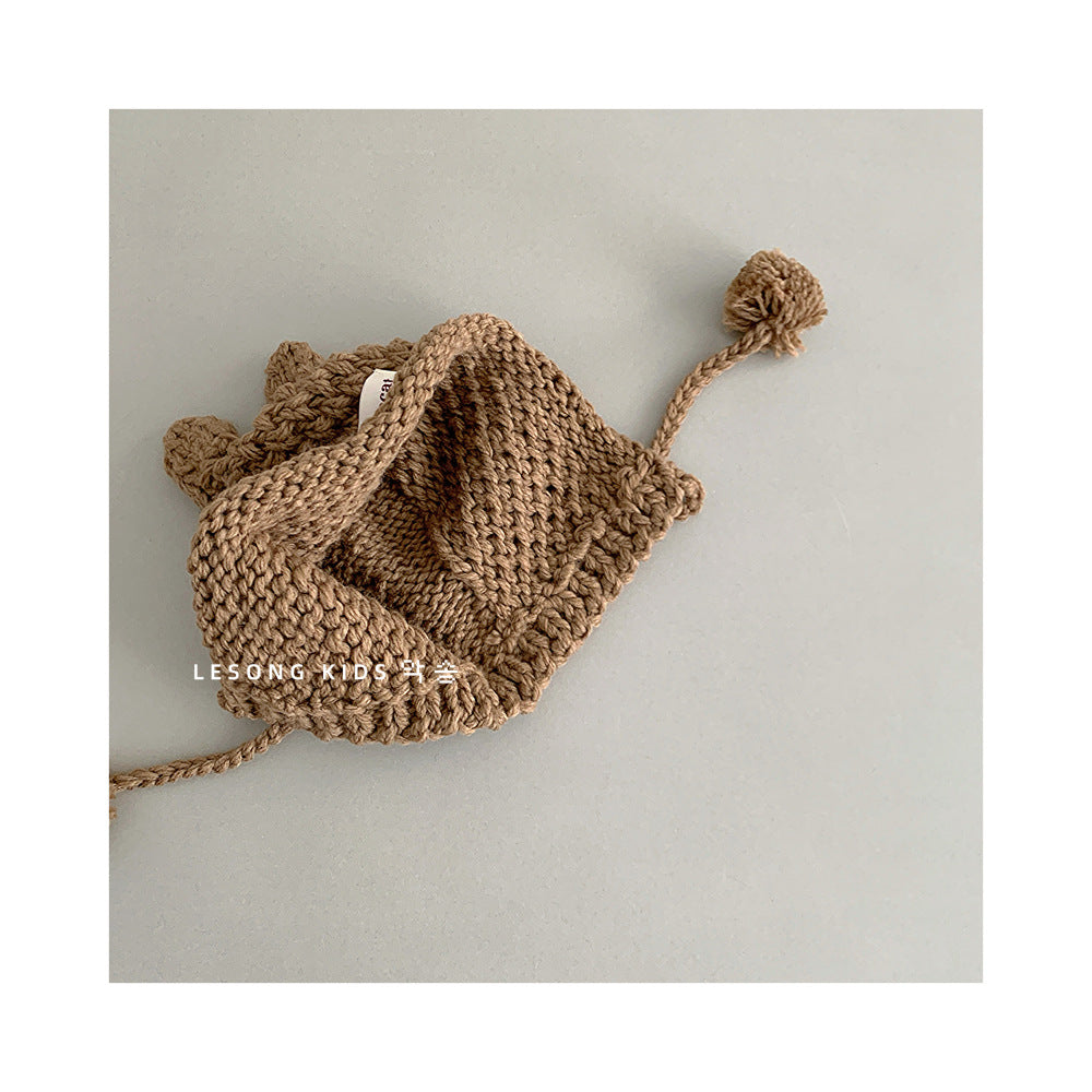 ベビー用帽子 キッズ帽子 ニットキャップ カラフルネップ ロールブリム【mh0011848】