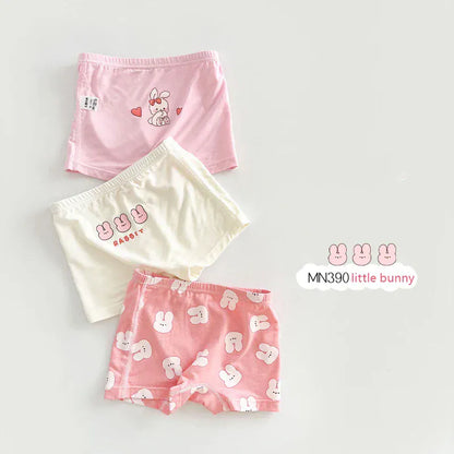 幼児用下着 MN390-Little bunny / 100cm キッズショーツ 男の子/女の子下着 ボーイズ/ガールズアンダーウェア 3枚セット ボクサーブリーフ【mh0005806】