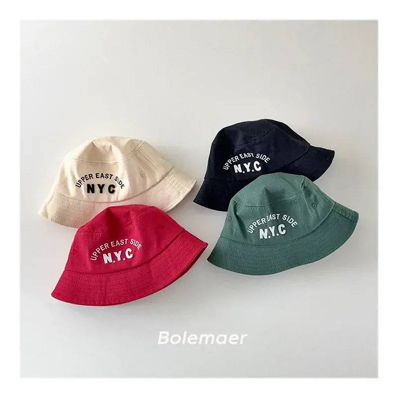 ベビー用帽子 キッズ帽子 N.Y.C刺繍バケットハット【mh0008948】