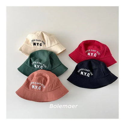 ベビー用帽子 キッズ帽子 N.Y.C刺繍バケットハット【mh0008948】