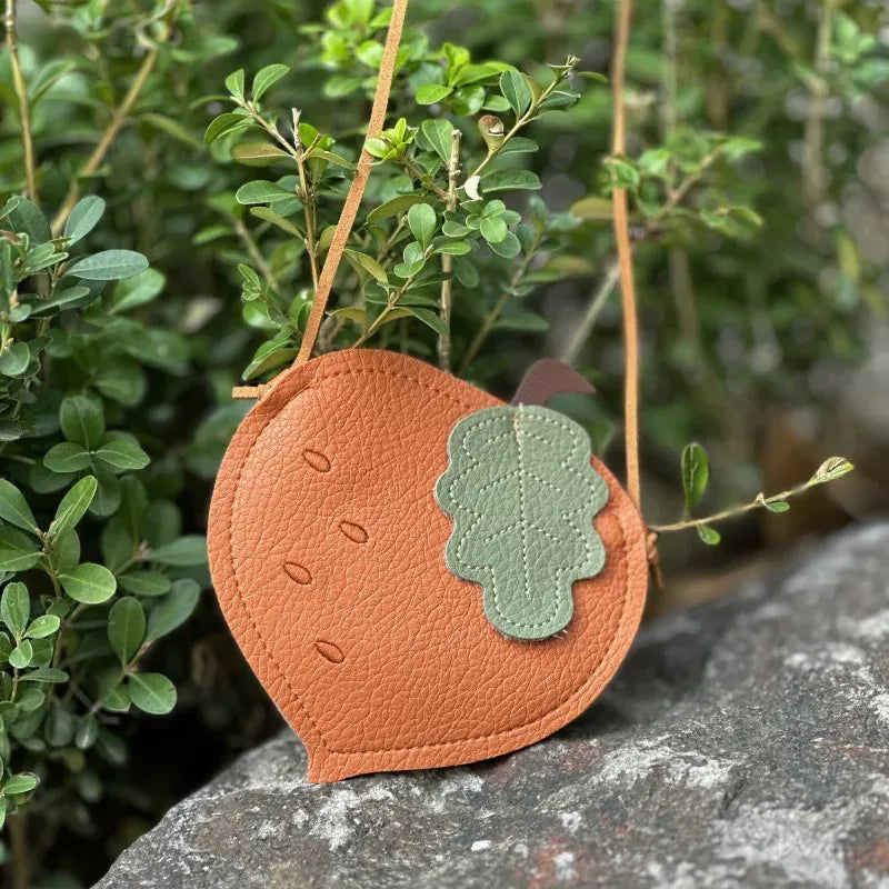 メッセンジャーバッグ orange-radish ベビーキッズポシェット フルーツ型 メッセンジャーバッグ アクセサリー 鞄【mh0005861】