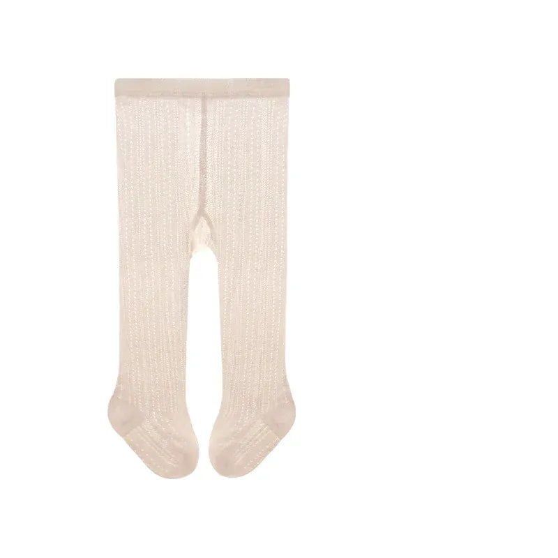 ベビー用靴下・タイツ Pink / 18-20 for 0-1Y ベビータイツ メッシュタイツ サマータイツ 編みタイツ 靴下【mh0004651】