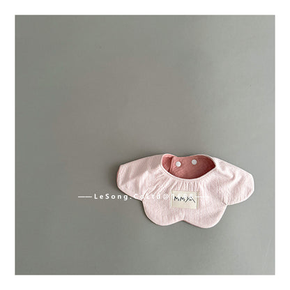 よだれかけ Pink letter bib ベビースタイ ビフ フラワー サークル よだれかけ【mh0011818】