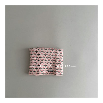 ネックウォーマー Pink / One Size キッズネックウォーマー ジャカード マフラー スカーフ【mh0011844】
