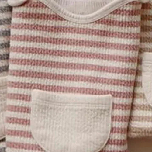 スリーパー Pink / S ベビースリーパー ボーダー 寝袋 パジャマ【mh0003540】