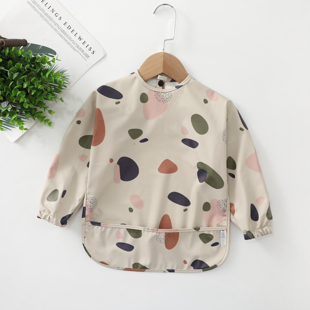 よだれかけ PU bubbles / S Soft Waterproof Long Sleeve Bib ソフト防水長袖お食事エプロン【mh0012240】