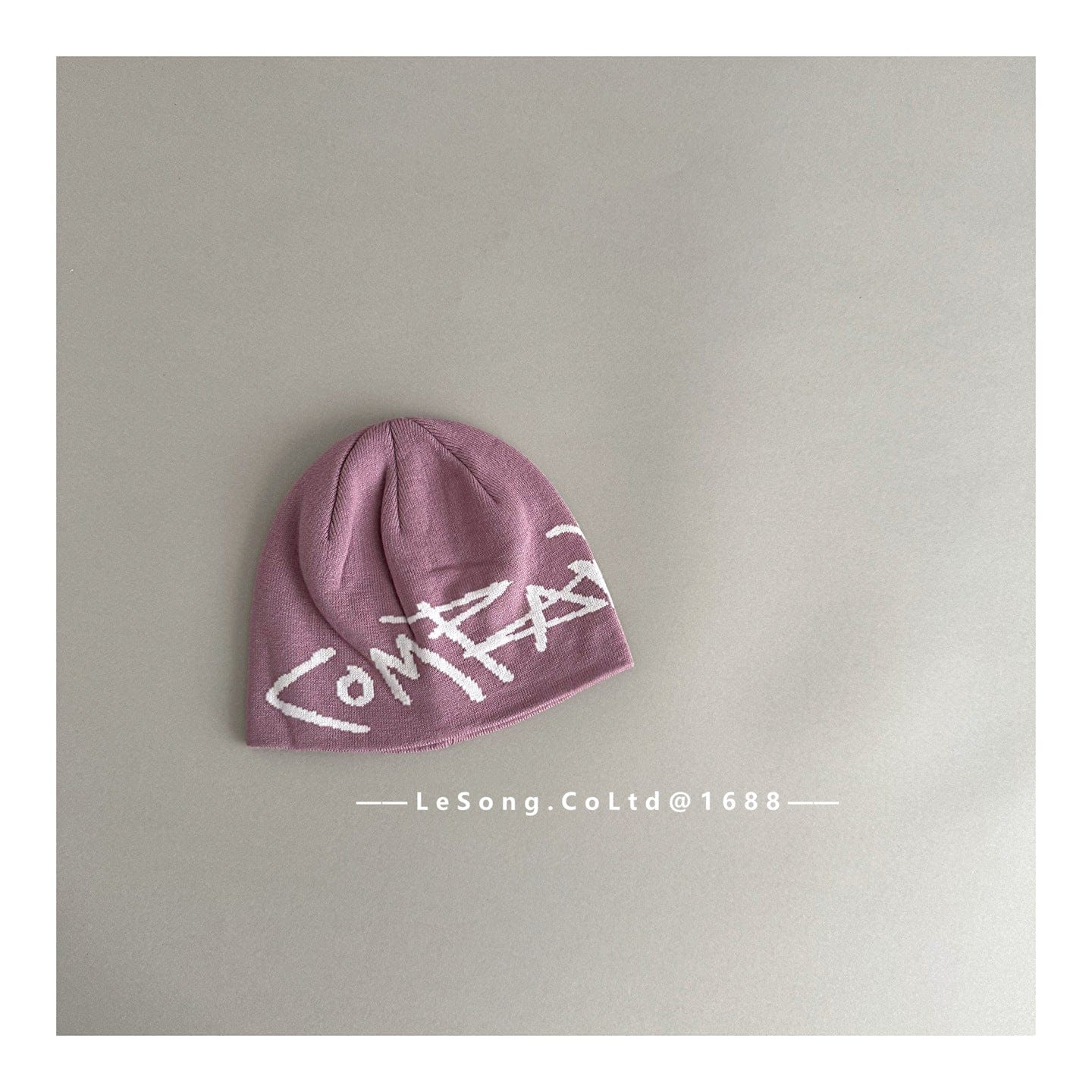 ベビー用帽子 Purple / One Size キッズジュニア ニット帽 グラフィティロゴ ビーニー ストリート ワッチキャップ【mh0011603】