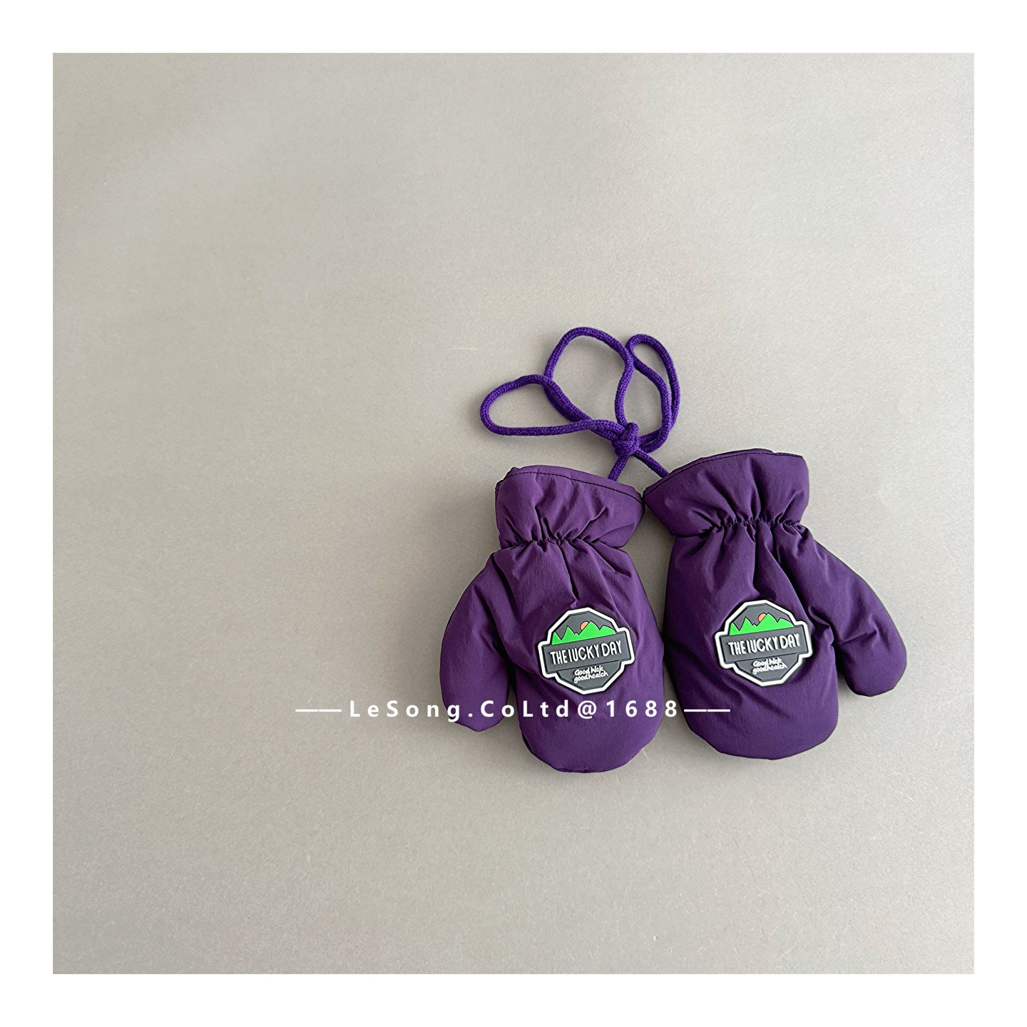 ベビーキッズその他アクセサリー Purple / One Size キッズ手袋 ミトン 指なし スキー グローブ【mh0011821】