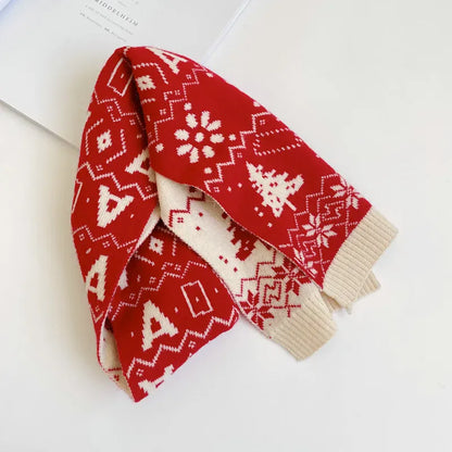 ネックウォーマー Red / One Size ベビー キッズ クリスマス マフラー【mh0000215】