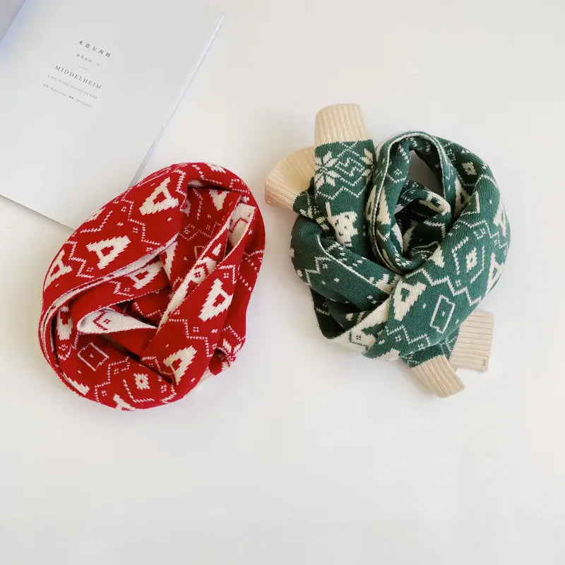 ネックウォーマー Red / One Size ベビー キッズ クリスマス マフラー【mh0000215】