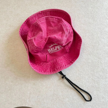 ベビー用帽子 Rose / free size 54-56cm キッズ帽子 レターロゴカウボーイハット サファリハット 4カラー【mh0007337】