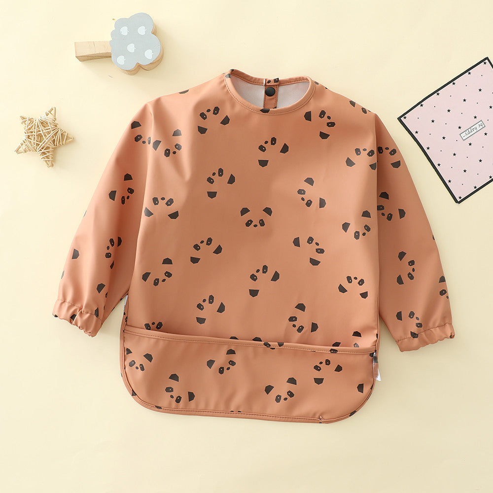 よだれかけ Soft Waterproof Long Sleeve Bib ソフト防水長袖お食事エプロン【mh0012240】