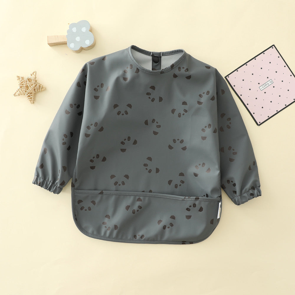 よだれかけ Soft Waterproof Long Sleeve Bib ソフト防水長袖お食事エプロン【mh0012240】