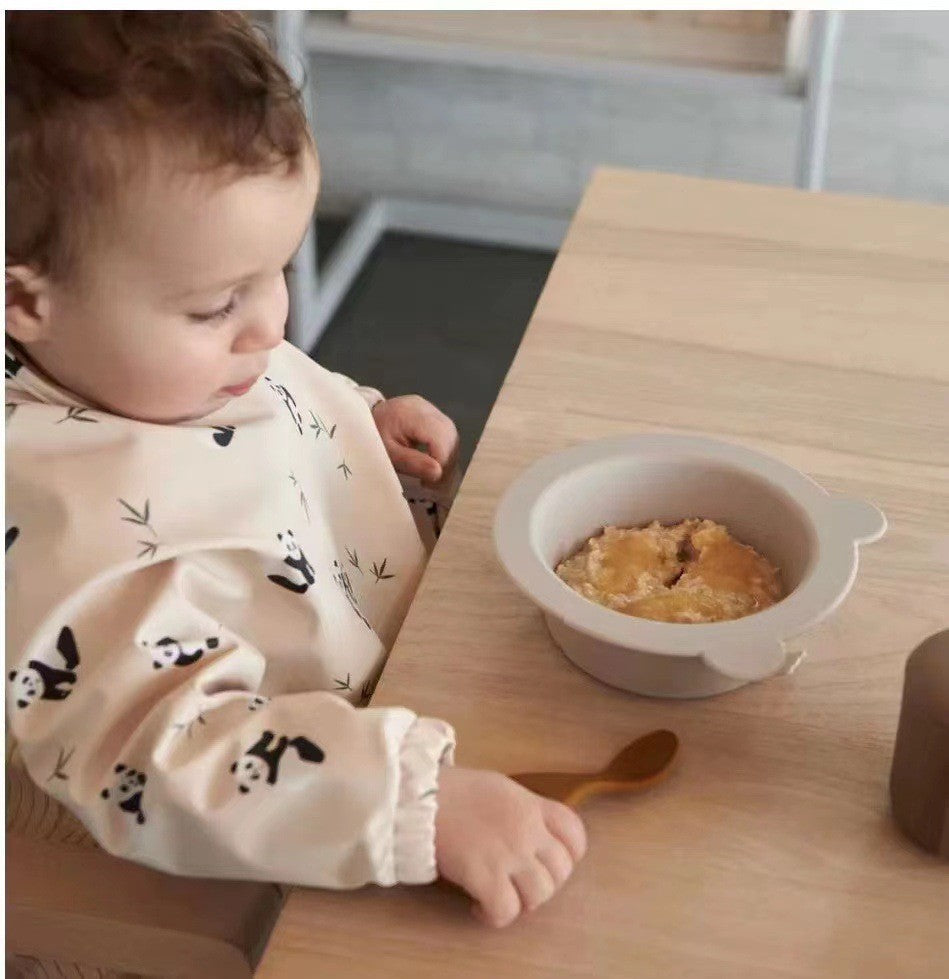 よだれかけ Soft Waterproof Long Sleeve Bib ソフト防水長袖お食事エプロン【mh0012240】