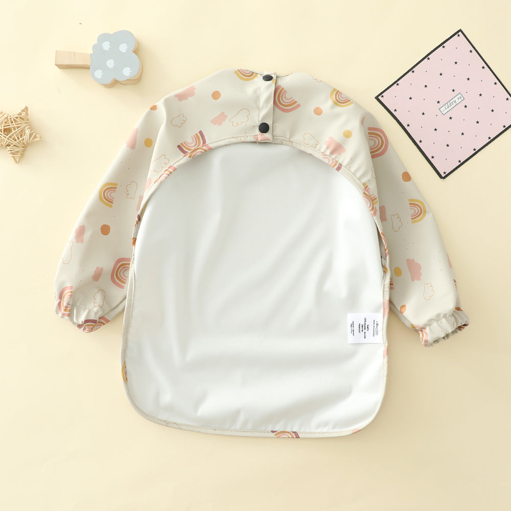 よだれかけ Soft Waterproof Long Sleeve Bib ソフト防水長袖お食事エプロン【mh0012240】