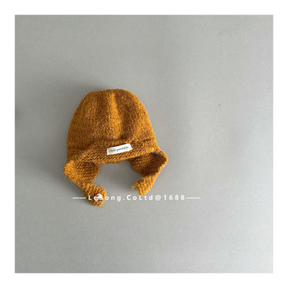 ベビー用帽子 Turmeric / One Size ベビー帽子 ニット ブリム 耳当て付き シンプル ニットキャップ【mh0011830】