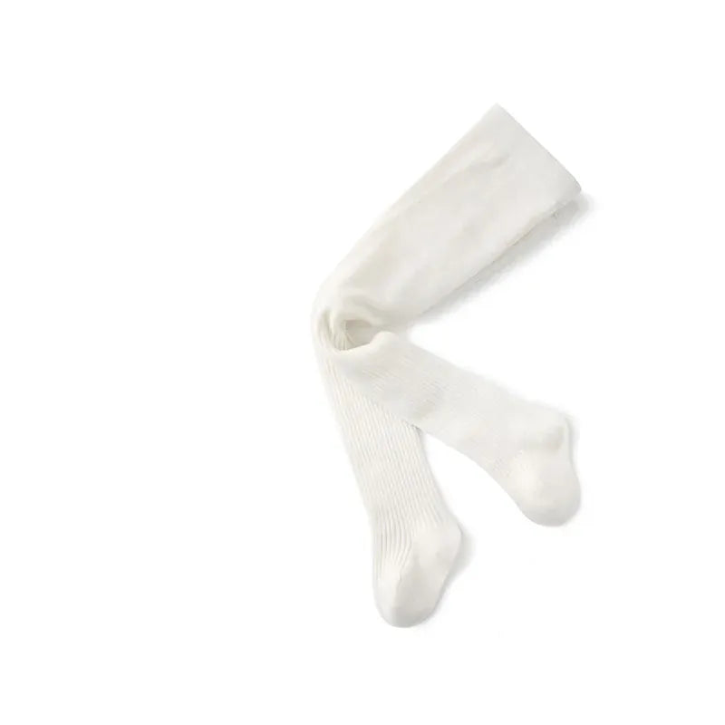 ベビー用靴下・タイツ White / 0-12m ベビーキッズタイツ 靴下 カラフルロングソックス【mh0007686】