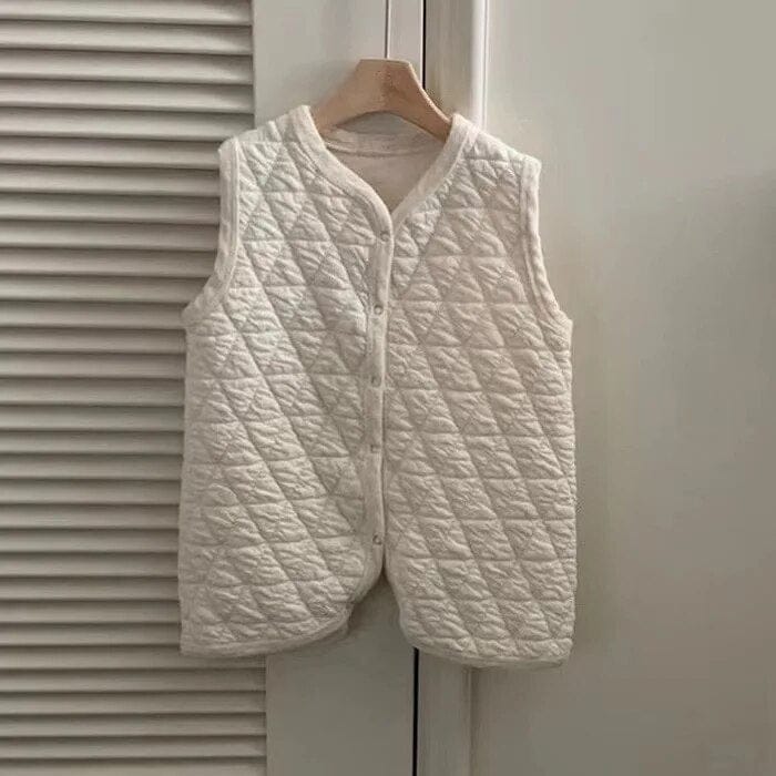 スリーパー White / 66cm ベビースリーパー キルティング 寝袋 防寒 着る布団 ダークブルー ホワイト オレンジ 3カラー ユニセックス 男の子 女の子 子供服 3941C