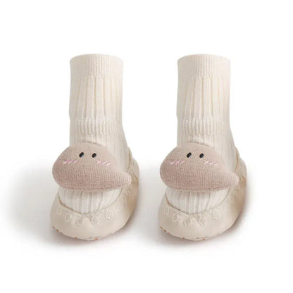 ベビー用靴下・タイツ White / S ベビーソックス ソフト ルームシューズ ファーストシューズ 靴下 室内ばき【mh0000917】