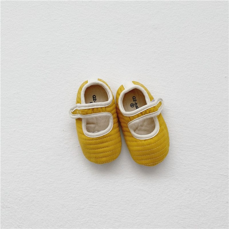 靴 yellow / S (Inner length 11cm ベビー ソフト シューズ ファーストシューズ ルームシューズ