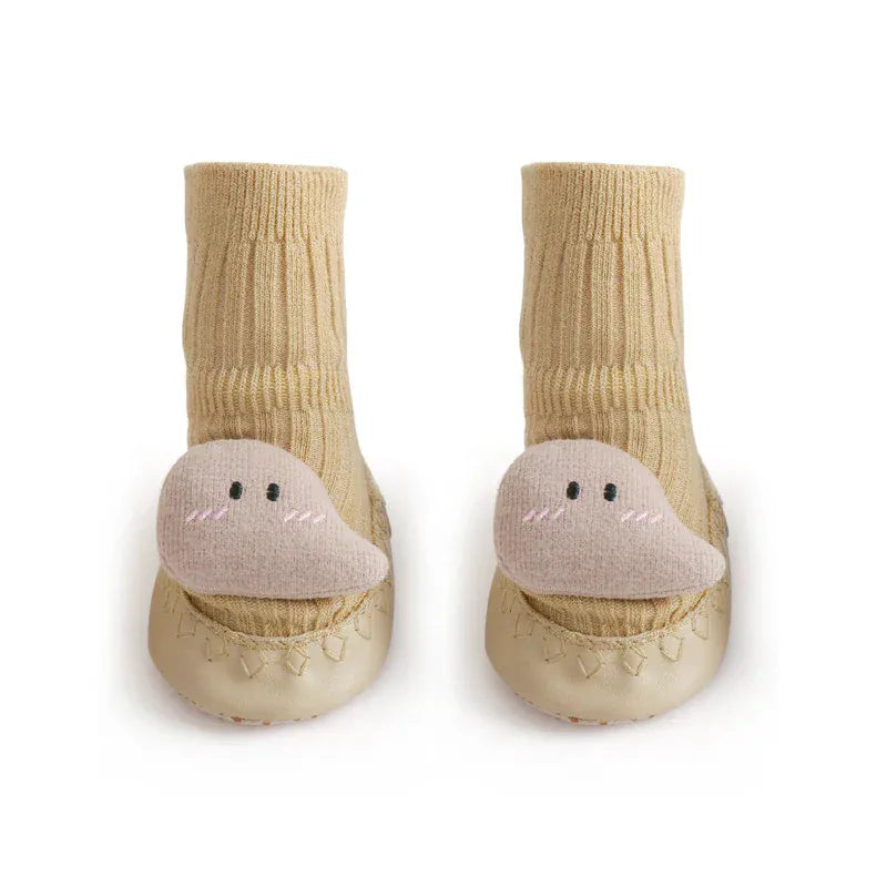 ベビー用靴下・タイツ Yellow / S ベビーソックス ソフト ルームシューズ ファーストシューズ 靴下 室内ばき【mh0000917】