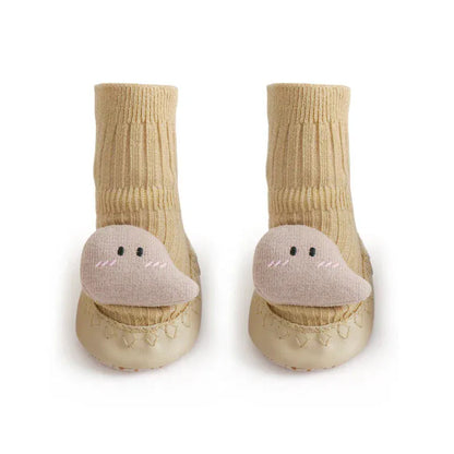 ベビー用靴下・タイツ Yellow / S ベビーソックス ソフト ルームシューズ ファーストシューズ 靴下 室内ばき【mh0000917】