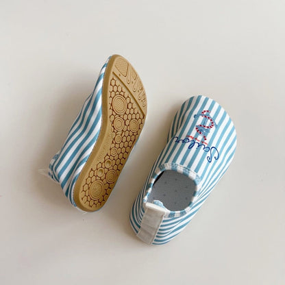 スイムシューズ マリンシューズ ウォーターシューズ ストライプ/ガールプリント【mh0010228】