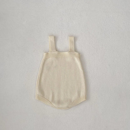 ロンパースセットアップ ベビーカーディガン/ロンパース ニットジャケット/サスペンダーボディスーツ バタフライ蝶フラワー刺繍