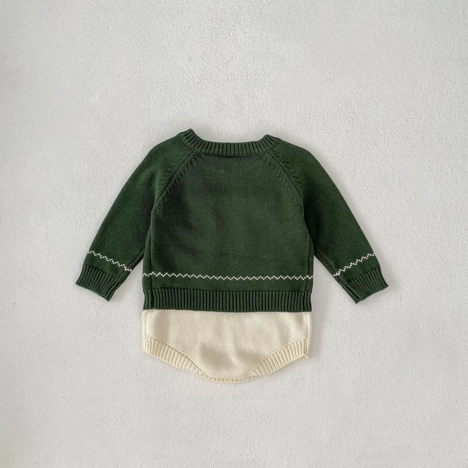 ロンパースセットアップ ベビーカーディガン/ロンパース ニットジャケット/サスペンダーボディスーツ バタフライ蝶フラワー刺繍