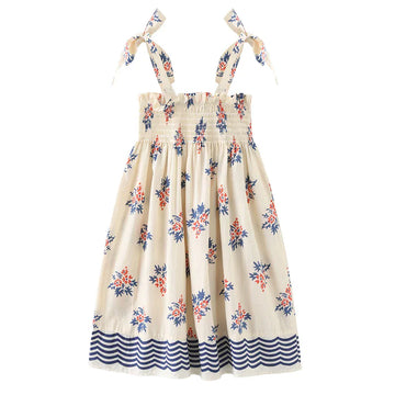 ノースリーブワンピース ☺︎ キッズワンピース キャミソール サマードレス フラワー花柄プリント
