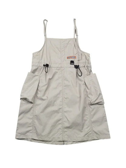 ノースリーブワンピース キッズワンピース サスペンダースカート ジャンパースカート 山ガール