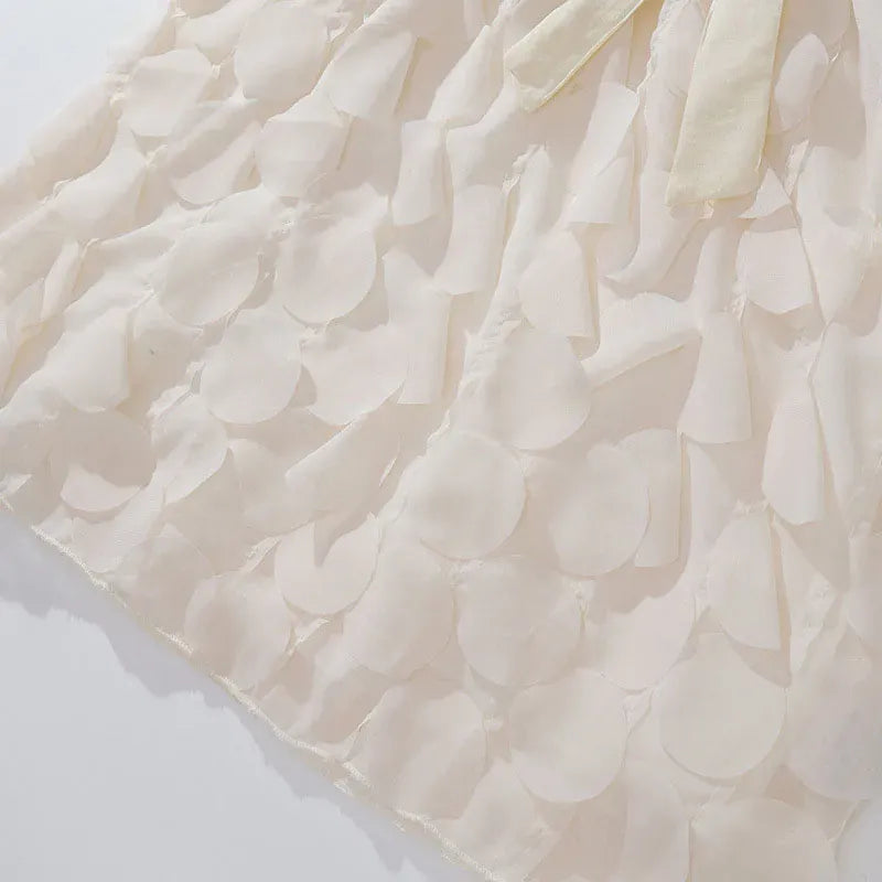 ノースリーブワンピース キッズワンピース 花びらノースリーブホルターネック サマードレス