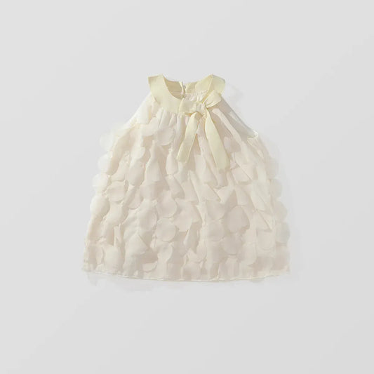 ノースリーブワンピース キッズワンピース 花びらノースリーブホルターネック サマードレス