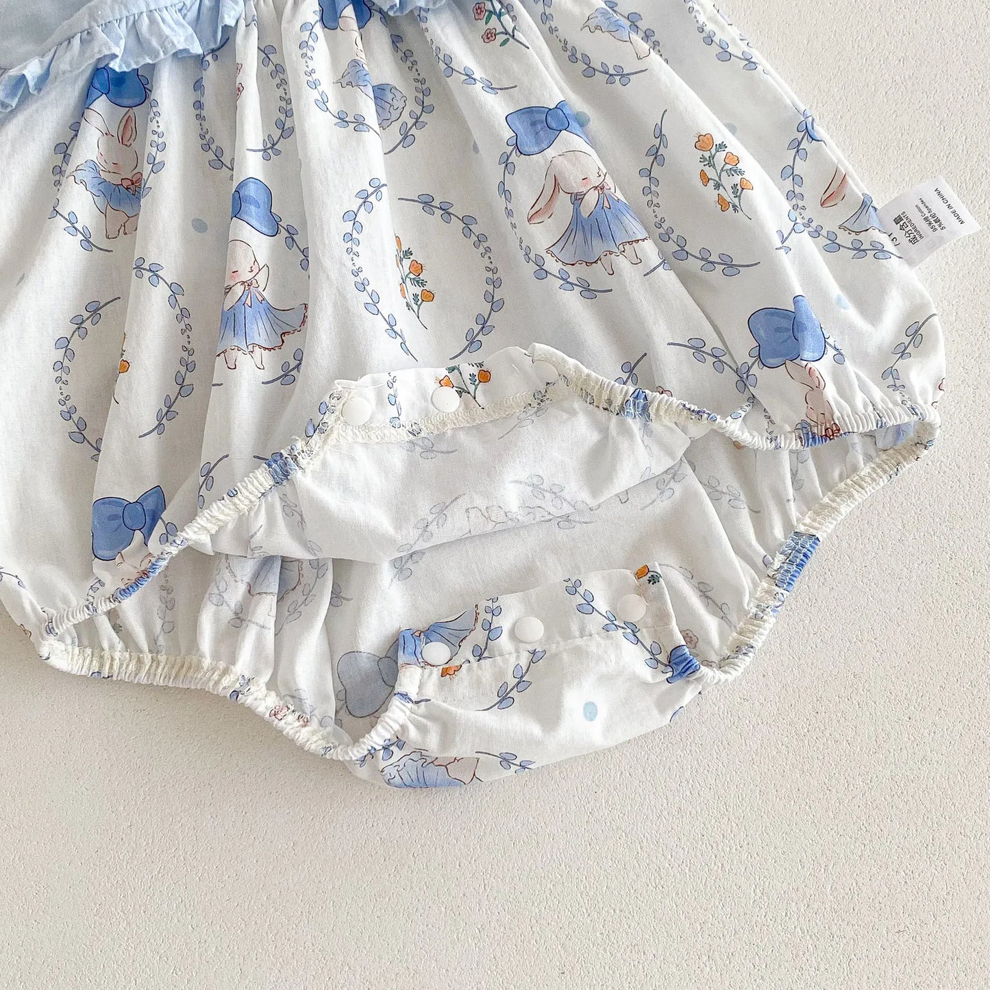 ノースリーブロンパース ☺︎ ベビーロンパース ノースリーブ リボンカラー ボディスーツ