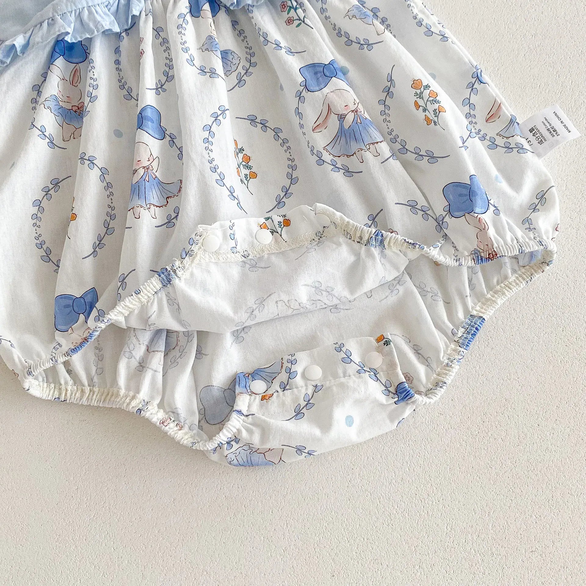 ノースリーブロンパース ☺︎ ベビーロンパース ノースリーブ リボンカラー ボディスーツ