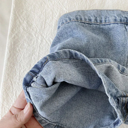 ハーフパンツ・ショートパンツ ☺︎ キッズパンツ デニム 巻きスカート ショートパンツ パンツインスカート