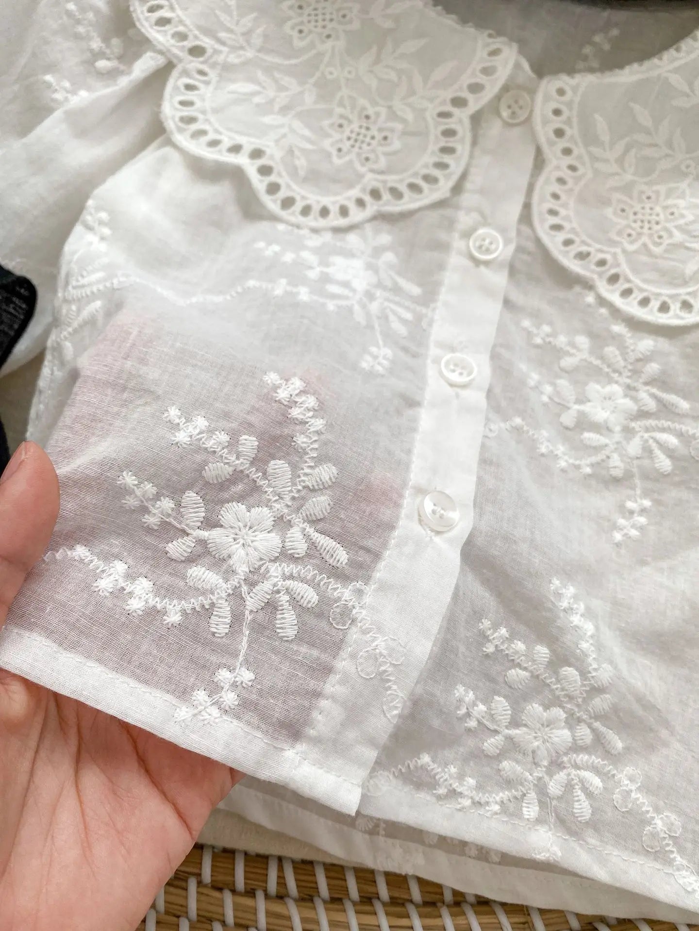 ブルマパンツ ベビートップス/サスペンダーブルマ 長袖レース襟ブラウス/サスペンダーフリルスカートブルマ