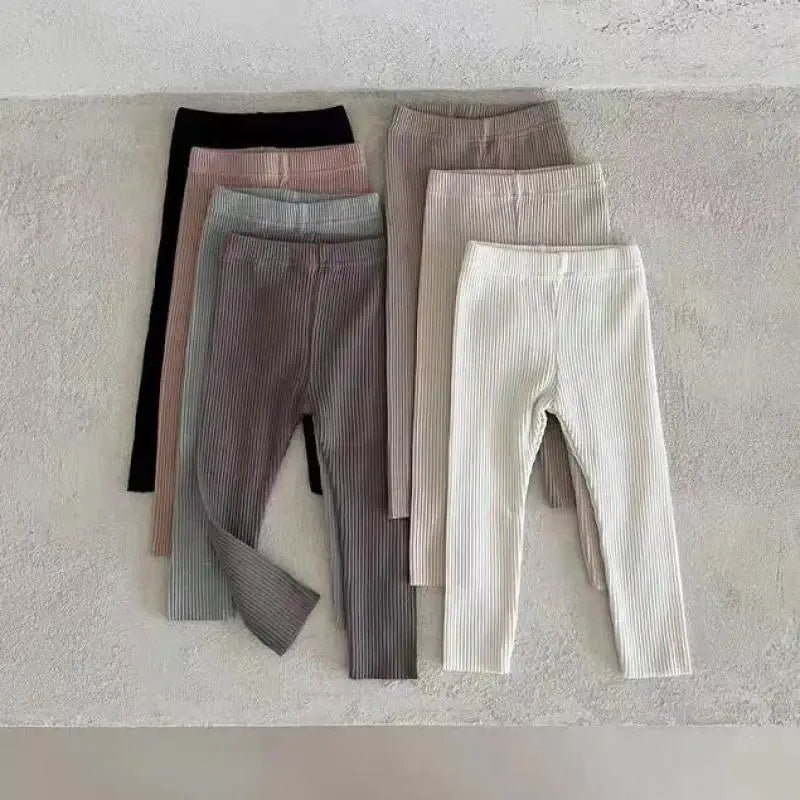 レギンスパンツ ベビーパンツ リブレギンスパンツ シンプルベーシック