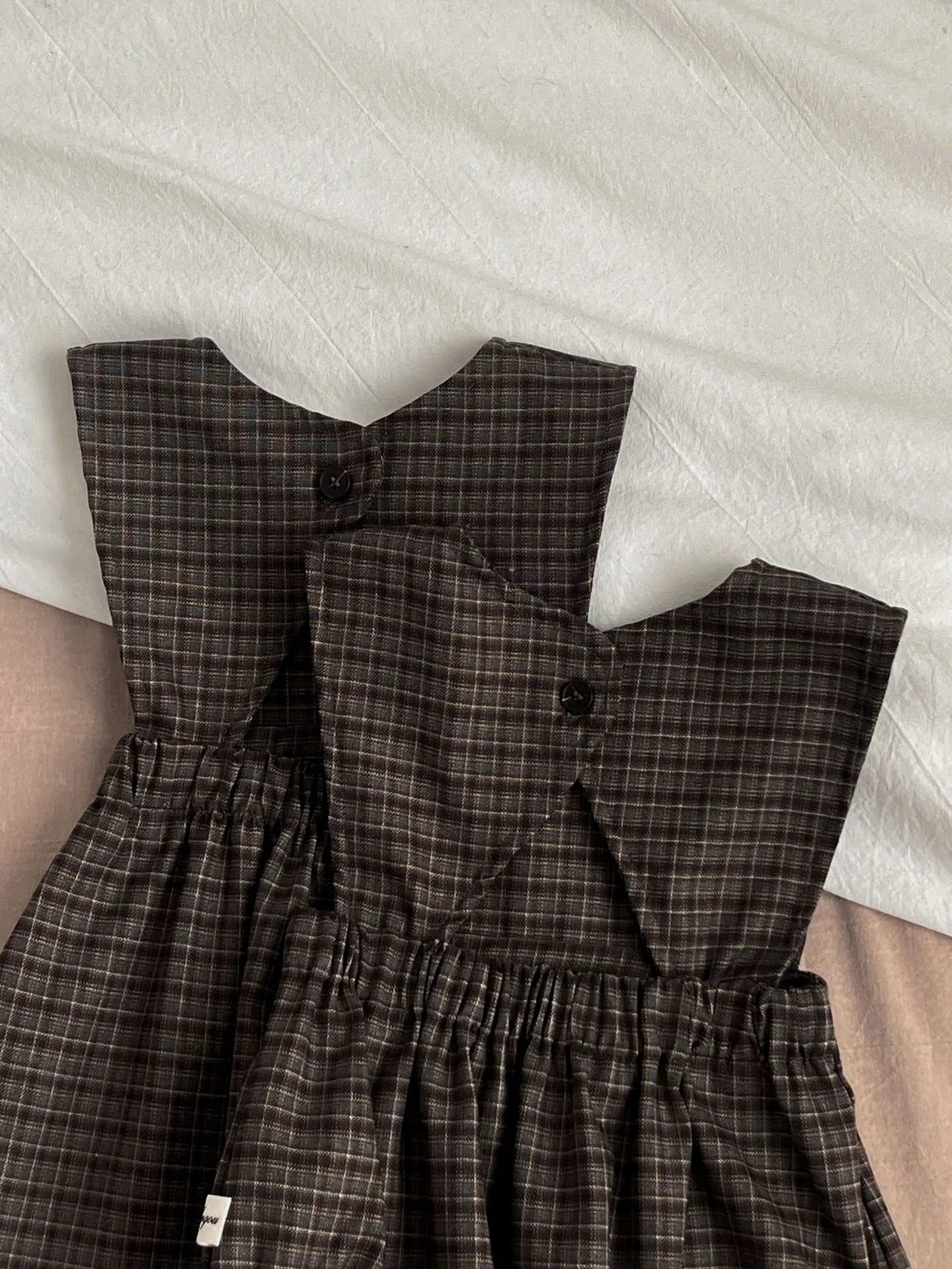 ノースリーブロンパース ベビーロンパース/ワンピース/トップス ノースリーブ チェック