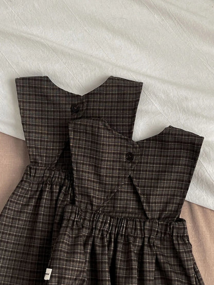 ノースリーブロンパース ベビーロンパース/ワンピース/トップス ノースリーブ チェック