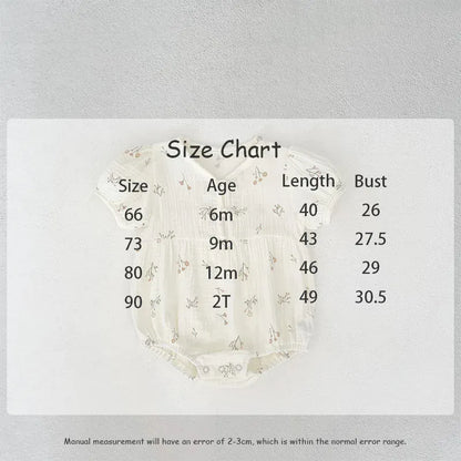 半袖ロンパース ベビーロンパース  半袖ボディスーツ 花柄フラワープリント