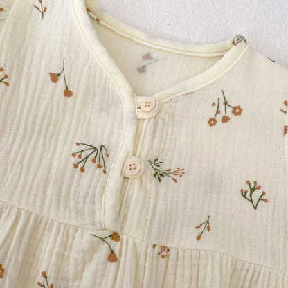 半袖ロンパース ベビーロンパース  半袖ボディスーツ 花柄フラワープリント