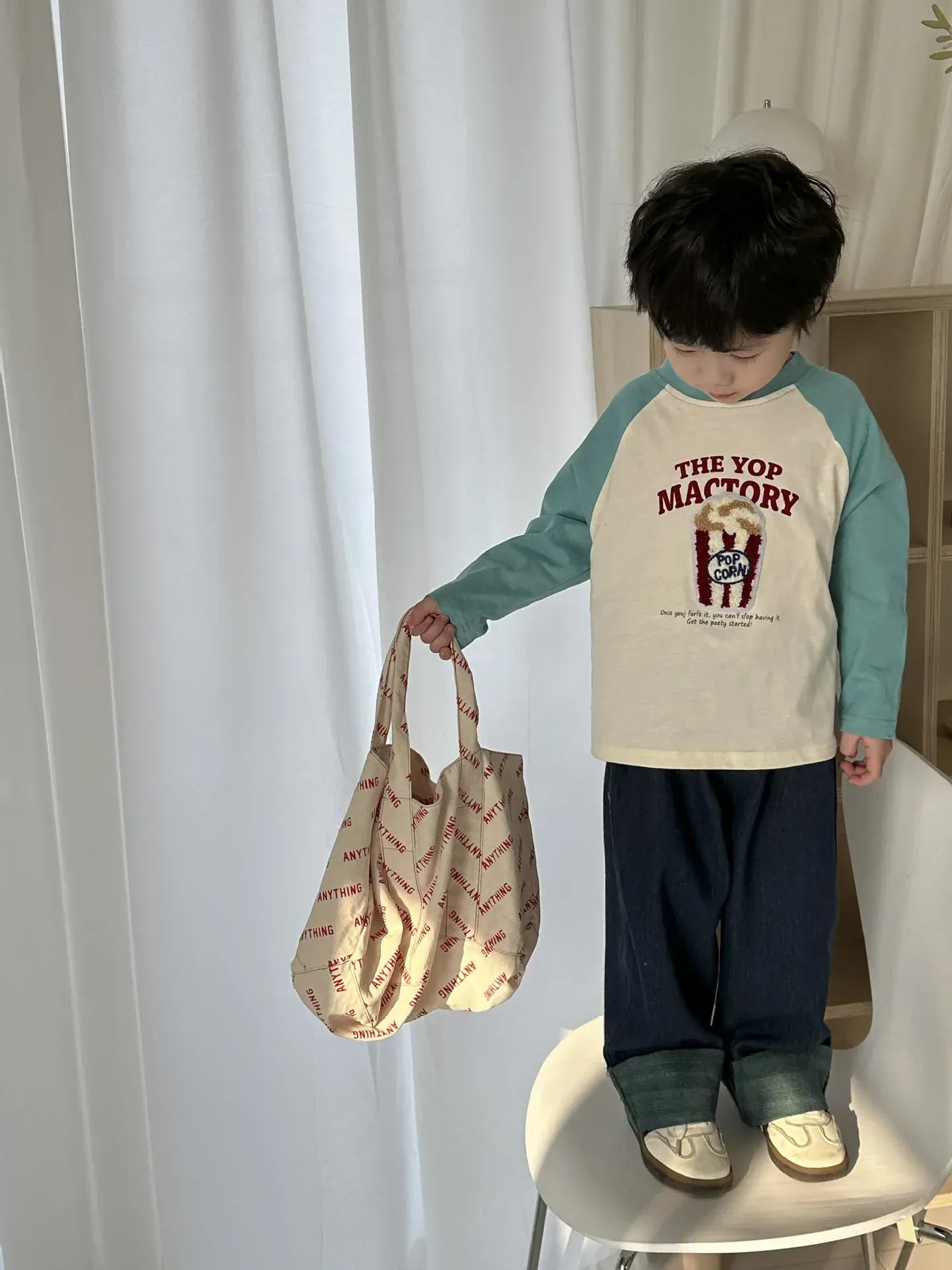 デニムパンツ キッズパンツ デニムパンツ ワイドルーズパンツ ロールアップ ジーンズ