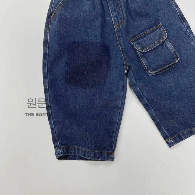デニムパンツ キッズパンツ デニムパンツ ルーズシルエット ポケット ジーンズ ジーパン