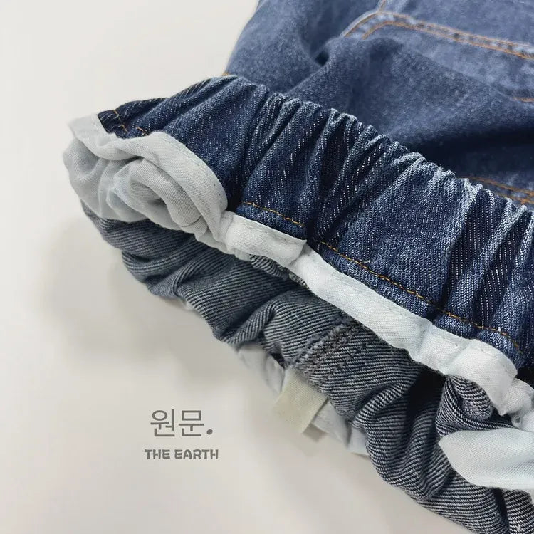 デニムパンツ キッズパンツ デニムパンツ ルーズシルエット ポケット ジーンズ ジーパン