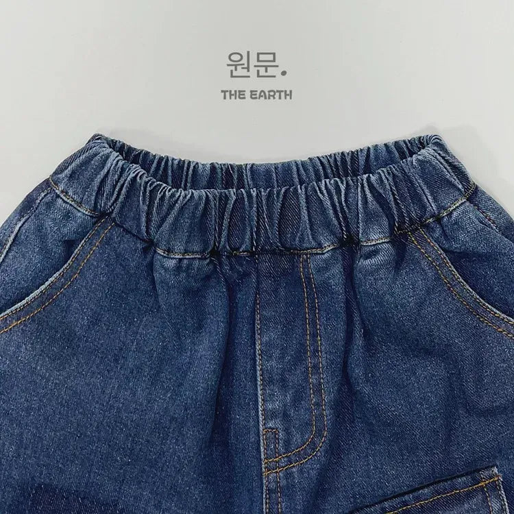 デニムパンツ キッズパンツ デニムパンツ ルーズシルエット ポケット ジーンズ ジーパン